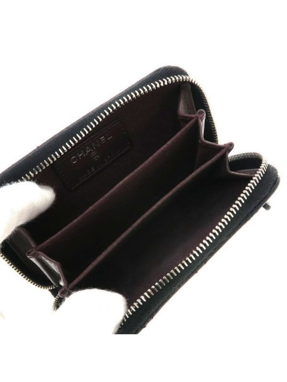 Chanel Quilted Caviar Coin Case - Picture 2 of 9